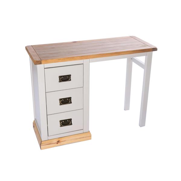 Cabinet Bits Bomporto 3 Drawer Desk - Dressing Table Brass Drop Handle