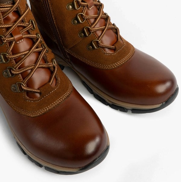 Josef Seibel WYNTER 02 Womens Waterproof Lace Up Boots Brandy