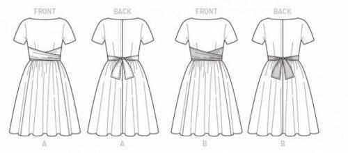 Butterick Sewing Pattern 6318, Dresses, Vintage Style for Women, A5 (6-8-10-12-14) - Easy