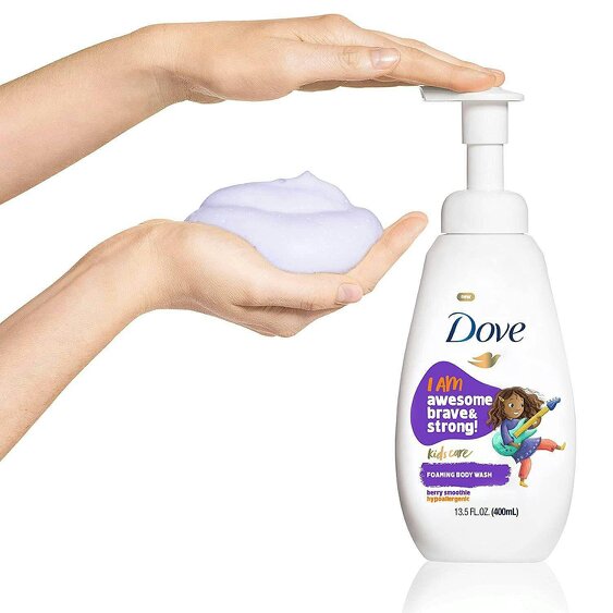 Dove Kids Care Body Wash Berry Smoothie Hypoallergenic Shower Gel 400ml