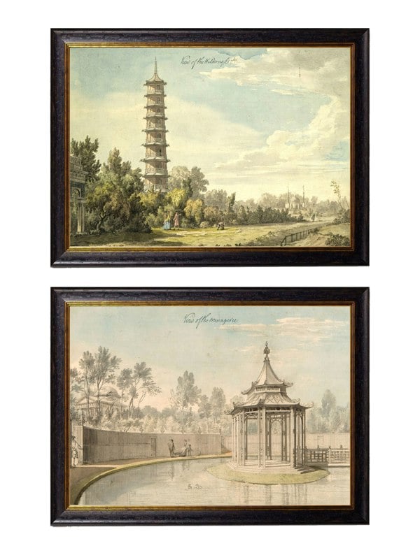 Exceptional Art c1763 Gardens at Kew