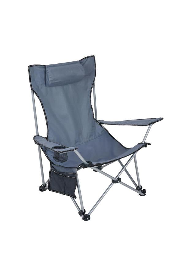 Living and Home Foldable Reclining Camping Chair with Footrest
