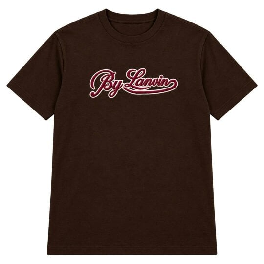 By Lanvin Script Logo Dark Brown T-Shirt