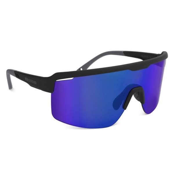 Oxford Pave, Black Frame Blue Lens Sunglasses