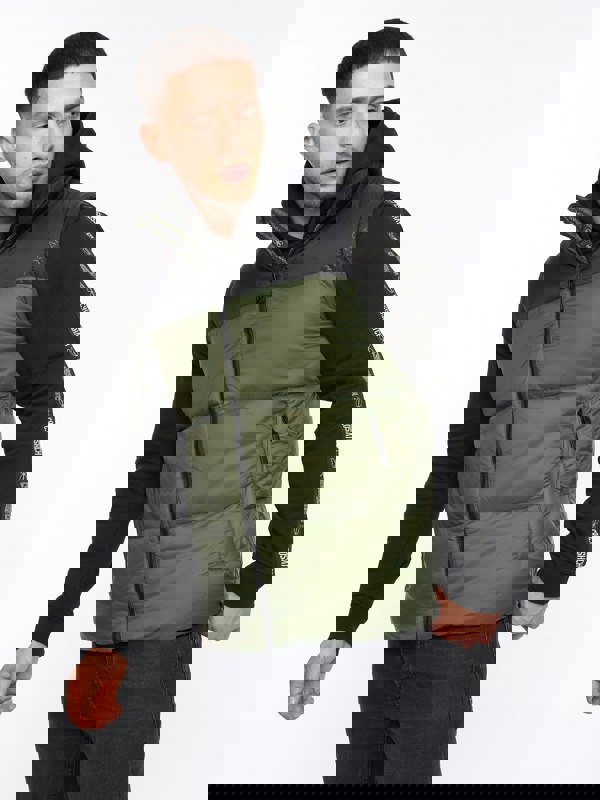 Crosshatch Demerley Gilet Olive