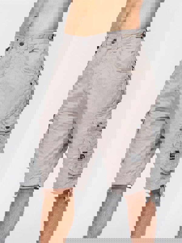 Crosshatch Jimster Combat Shorts Light Grey