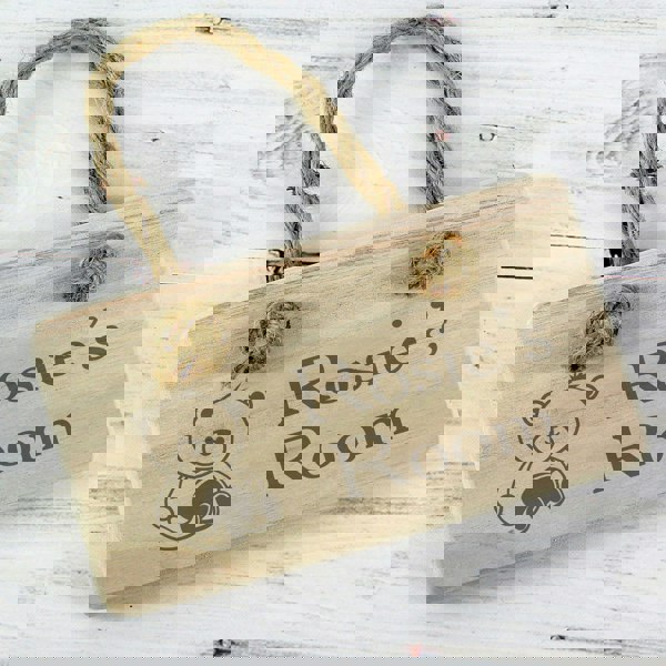 Personalised Memento Company Personalised Teddy Wooden Sign