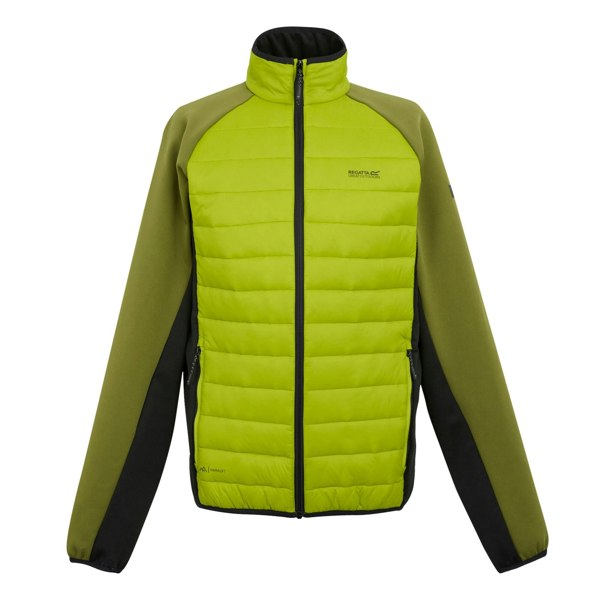 Regatta Mens Clumber IV Full Zip Hybrid Jacket - Grenoble Green/Nephrite Green