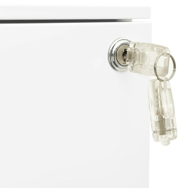 Berkfield Mobile File Cabinet White 39x45x60 cm Steel
