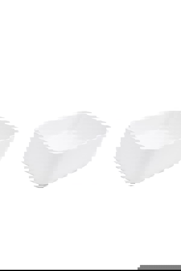 Living and Home White Ceramic Square Bathroom Vessle Sink