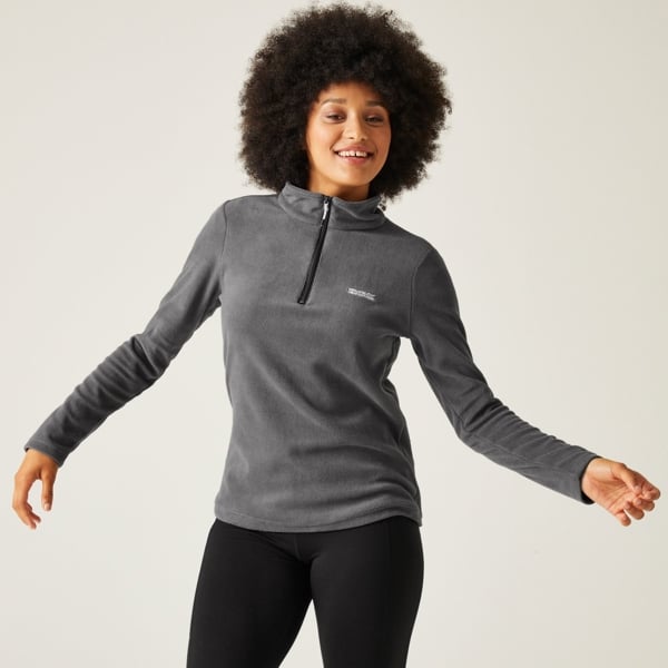 Regatta Great Outdoors Women's Sweetheart 1/4 Zip Fleece Top - Seal Grey