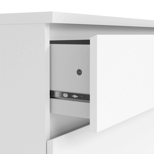Wyld Haus Budapest White Wooden Storage Chest 3 Drawers