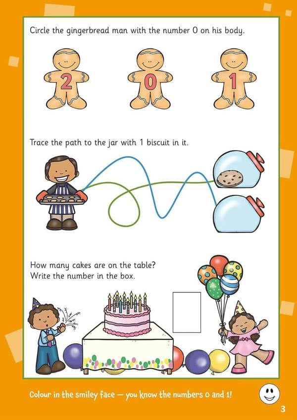 CGP Preschool Activity Book Bundle – Age 3-4 (Phonics, Writing, Reading, Maths, Counting, Numbers 0-10)