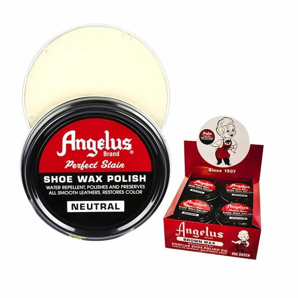 Angelus Perfect Stain Wax Polish - Extra Large Leather Shoe Care 3oz