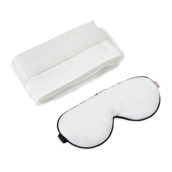 White Lotus Beauty 100% Mulberry Silk Pillowcase and Eye Mask Set Cruelty Free
