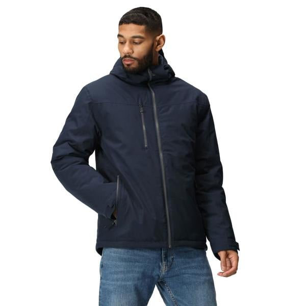 Regatta Professional Mens Insulated Waterproof Jacket - Navy/Seal Grey - 