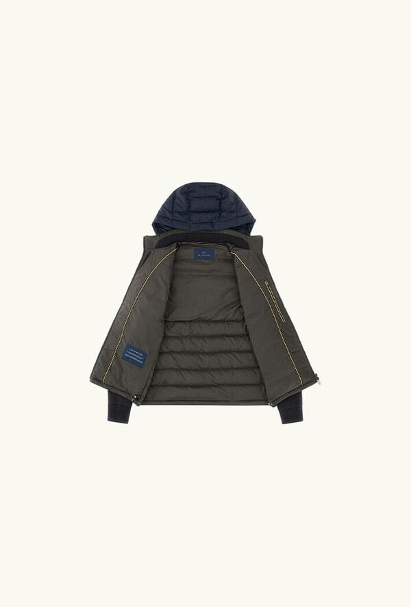 Paul & Shark Ultralight Down Jacket with Removable Wool Sleeves