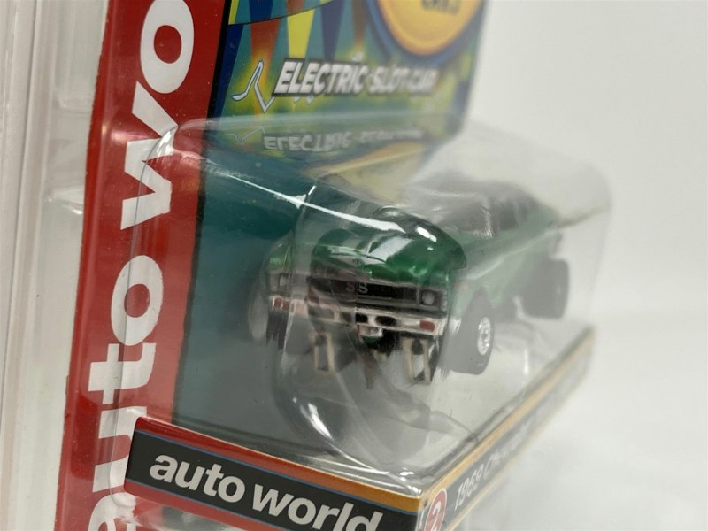 Auto World Slot Cars 1969 Chevrolet Yenko Nova SS Grn Thunderjet Ultra G HO Slot Car SC377-2