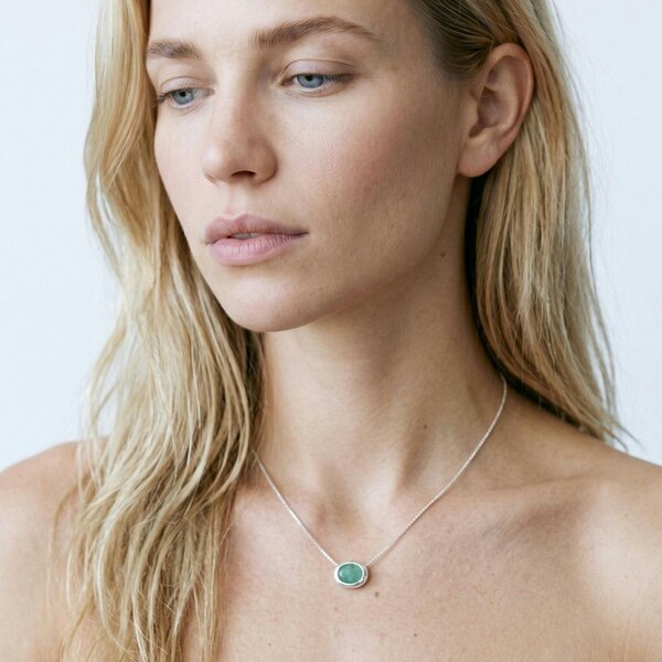 Uchi & Soto Enso Amazonite and 925 Sterling Silver Necklace