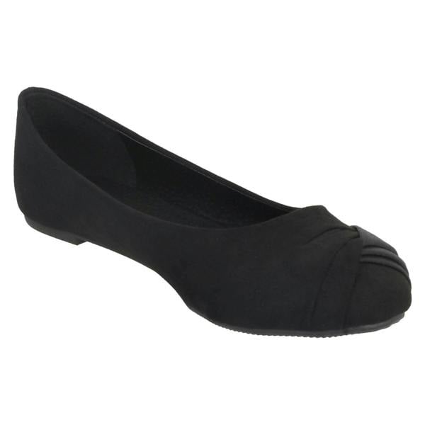 Spot On Ladies Spot On Twist Vamp Ballerinas