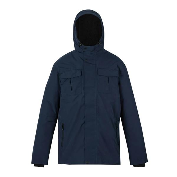 Regatta Mens Eamont Insulated Waterproof Jacket - Navy/Black - 