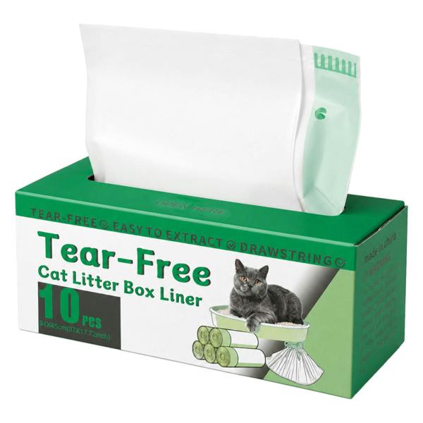 Skylos Cat Litter Bags Auto Scoop Bin Liners Heavy Duty Drawstring 30/40/120 Pack
