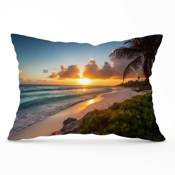 Warren Reed Sunrise On The Beach Cushions