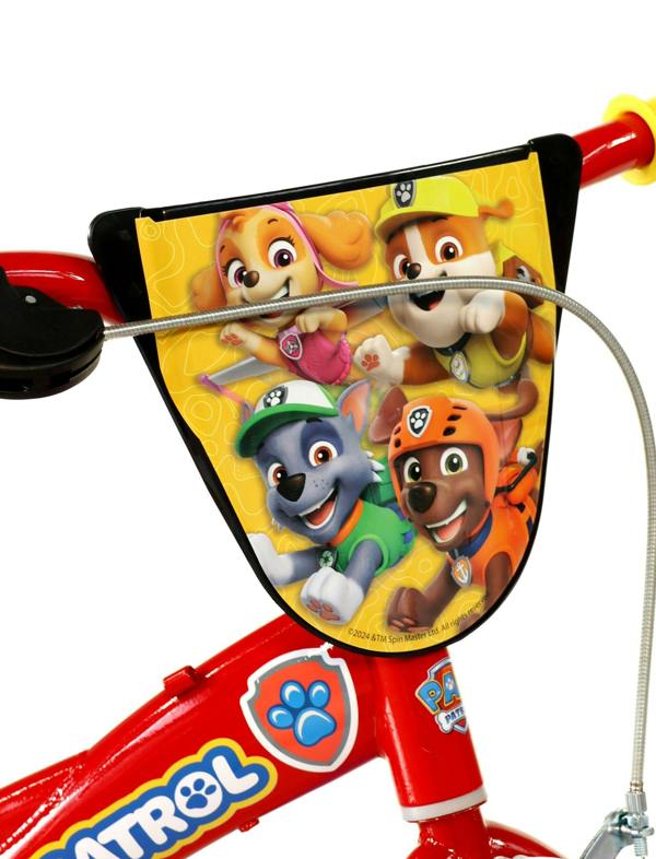 Dino Bikes Dino Paw Patrol Kids Bike with 12" Wheels and Stabilisers