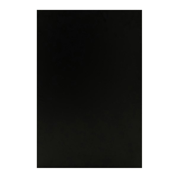 Sleek black LED retail shop counter B1500 with a smooth finish, designed for modern retail spaces and effective product display