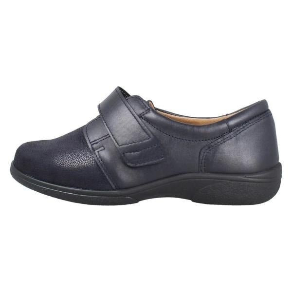 DB Shoes Ladies Wide Fitting Hook and Loop DB Shoes Petula