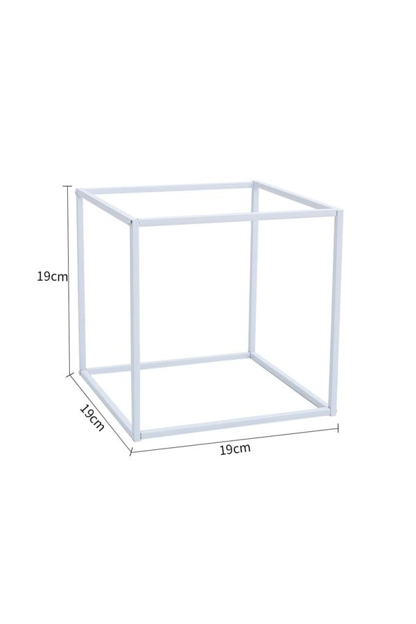 Living and Home Metal Flower Stand Rack for Wedding Decor 28cm*28cm*28cm