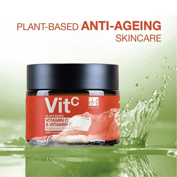 RDB522 Dr Botanicals Vitamin C 1% & Vitamin E Brightening Duo Moisturiser 60ml