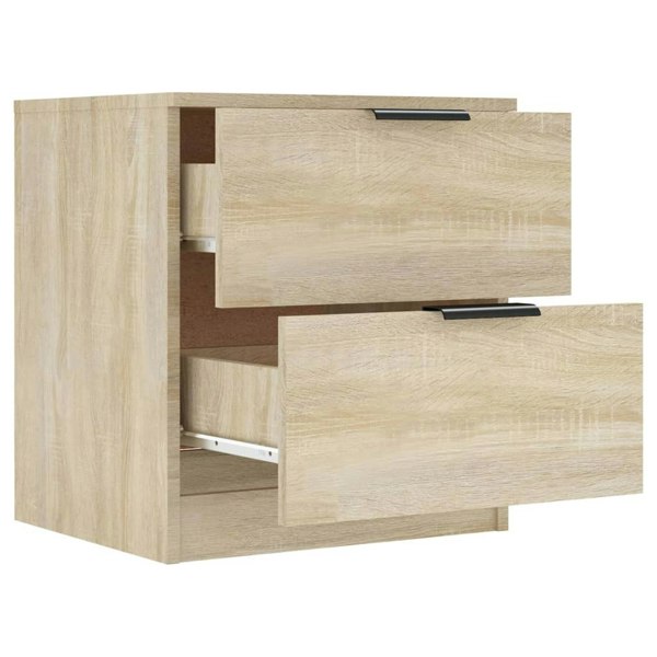 Berkfield Bedside Cabinets 2 pcs Sonoma Oak Engineered Wood