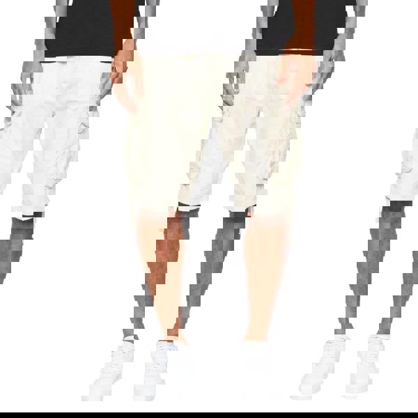 Crosshatch Mens Jamstar Cargo Shorts - Stone