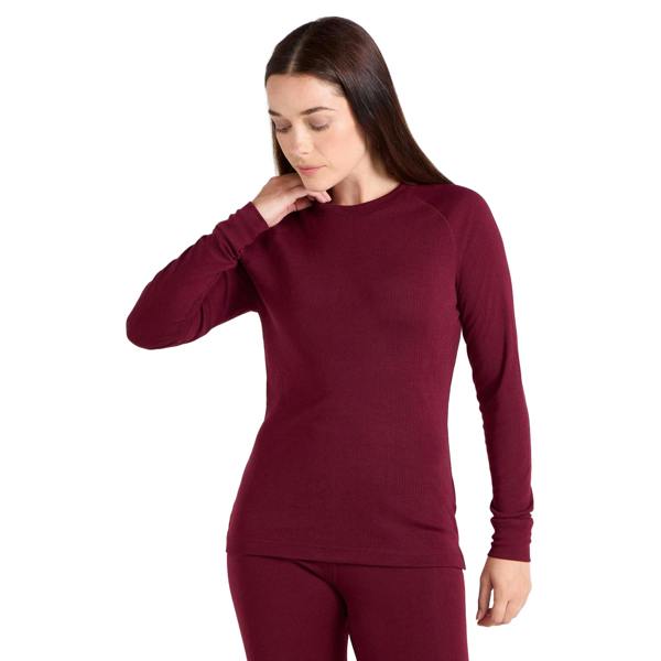 Mountain Warehouse Womens Talus Long-Sleeved Top - Berry - 16 UK - Berry - 100% Polyester
