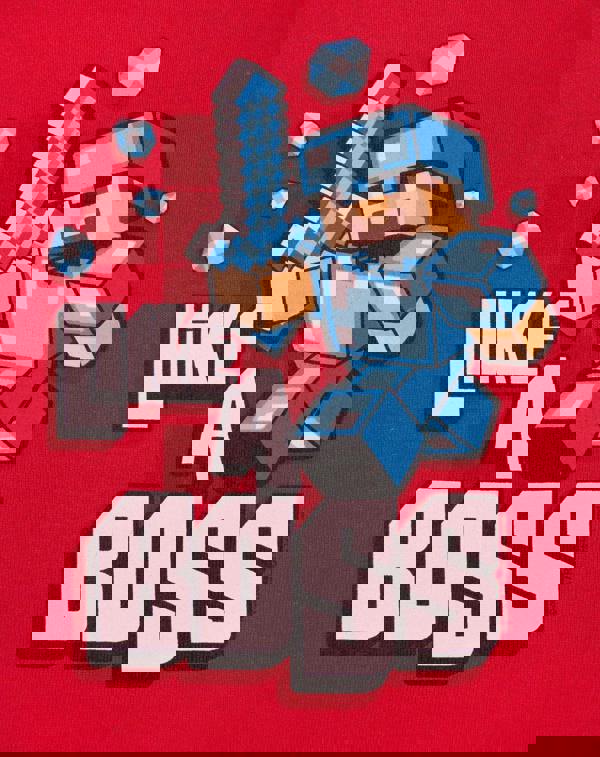 Minecraft Boys Red Like A Boss Boy'S Sweatshirt