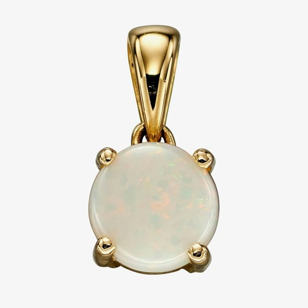 T. H. Baker 9ct Yellow Gold Opal October Birthstone Loose Pendant GP2197