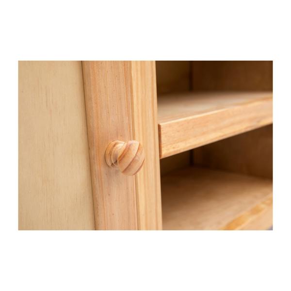 Cabinet Bits Lucca Waxed 2 Door TV Cabinet Wood Knob