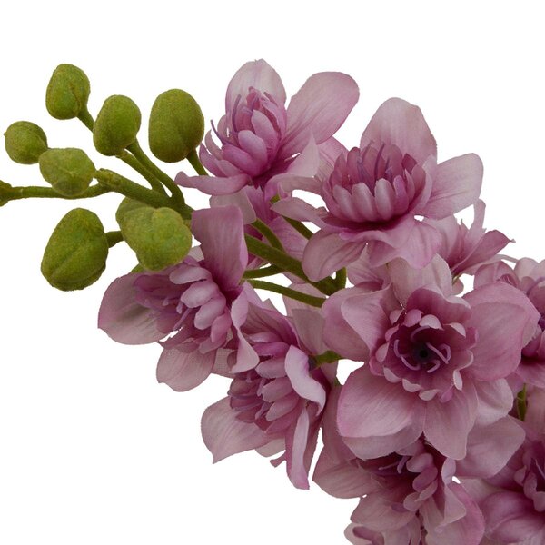 Wyld Haus Set of 3 Artificial Flowers Purple Elatum Delphinium Stem