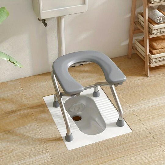 Havendro Lightweight Folding Bedside Commode Toilet Chair Removable Bucket Anti Slip