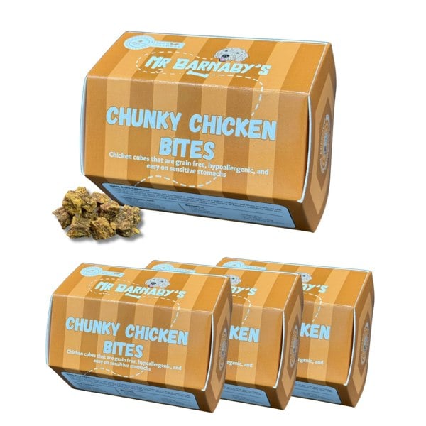 Mr Barnaby's Chunky Chicken Bites Dog Treats (Pack of 4)