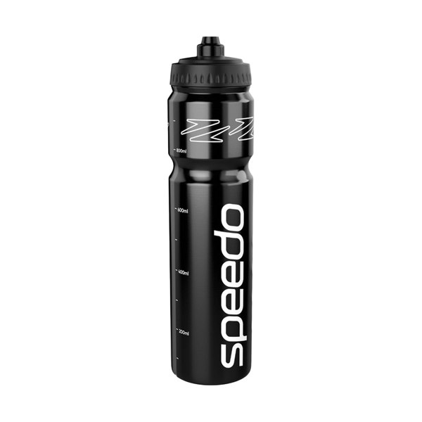 Speedo Logo 1000ml Water Bottle - Black/White