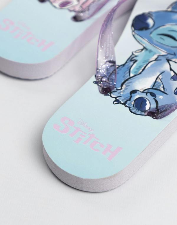 Lilo & Stitch Girls Multicoloured 2 Pack Multi Character Slider Slippers