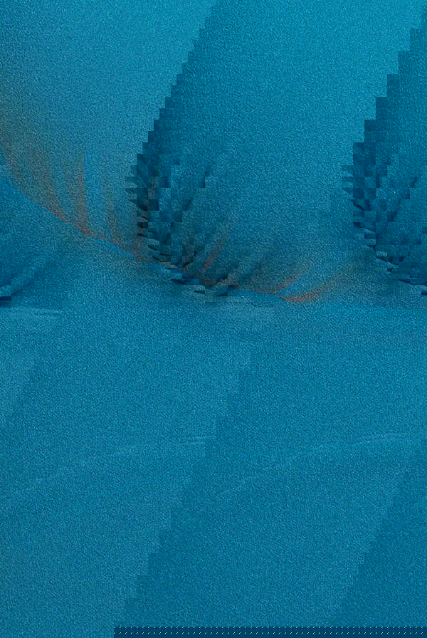 Scuba Crepe Twist Cutout Midi Dress - Teal Blue DR4351