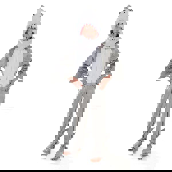 Bristol Novelty Childrens/Kids Shark Plush Costume - Grey/White - 