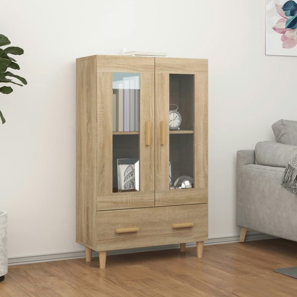 Berkfield Highboard Sonoma Oak 70x31x115 cm Engineered Wood