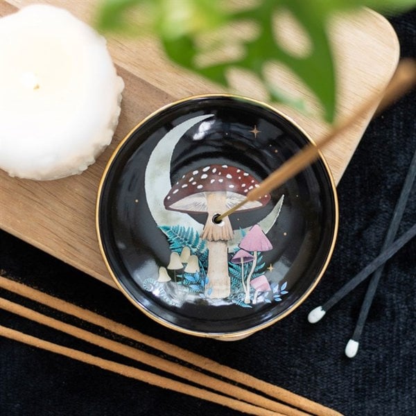 Serano Forest Mushroom Ceramic Incense Plate