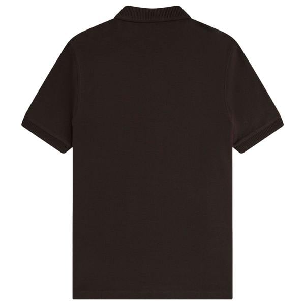Fred Perry Ribbed Collar Crepe Pique Polo Shirt