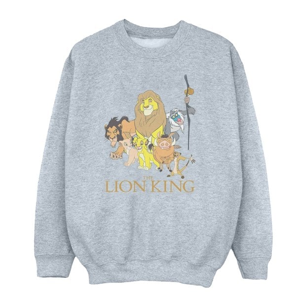 Disney Girls The Lion King Group Sweatshirt - Sports Grey