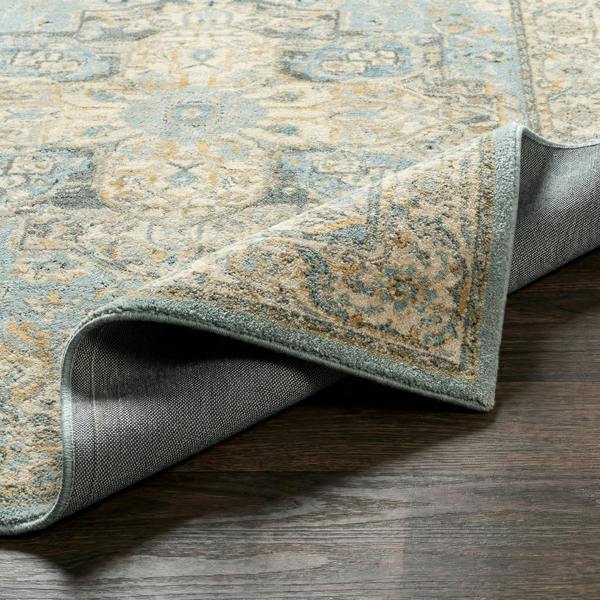 Livabliss Avellino-Vintage Beige Blue Grey Traditional Boho High Pile Rug
